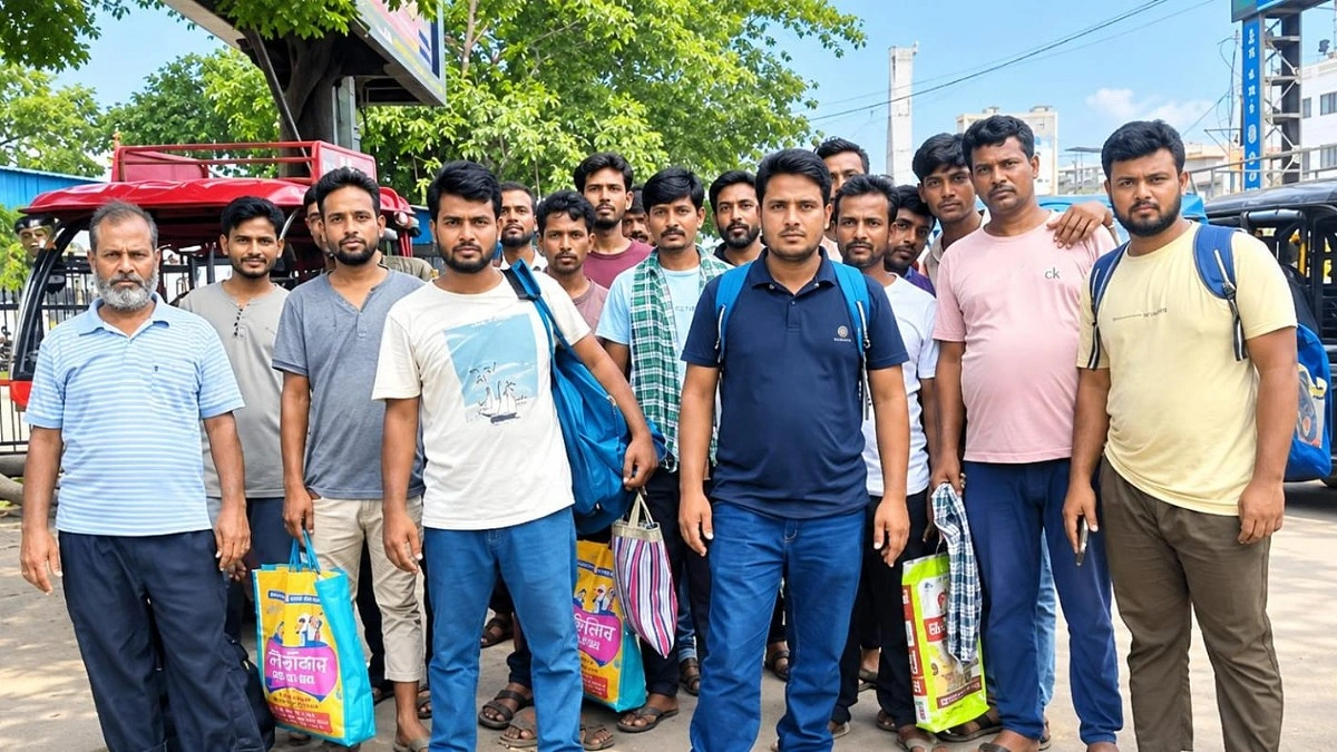 বাংলাদেশি সন্দেহে পশ্চিমবঙ্গের চার পরিযায়ী শ্রমিক আটক