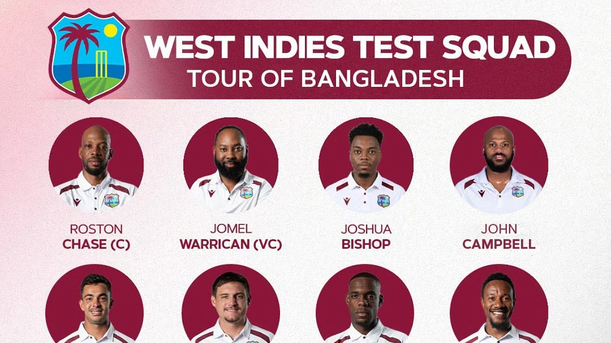 এক পরিবর্তন নিয়ে ঢাকায় ওয়েস্ট ইন্ডিজ