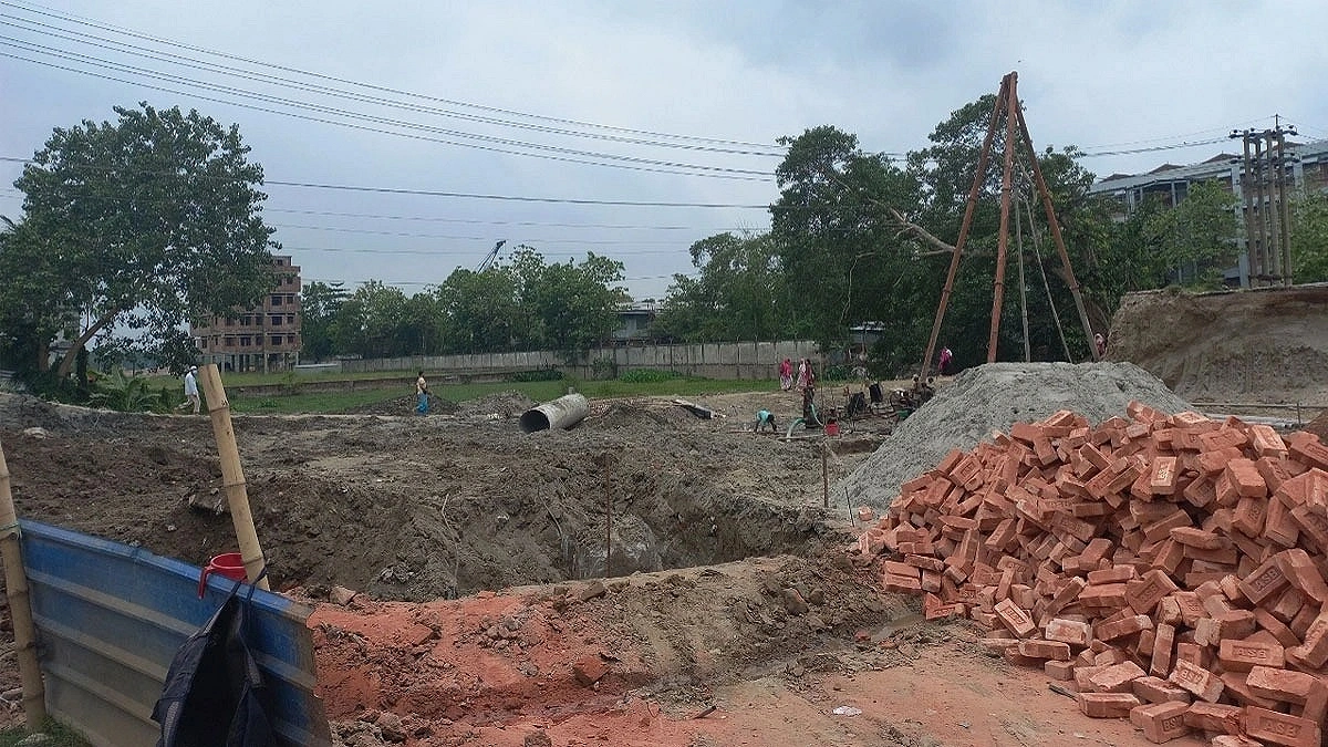 Tk 13.5 Crore Bridge Built in a Dry Riverbed Site