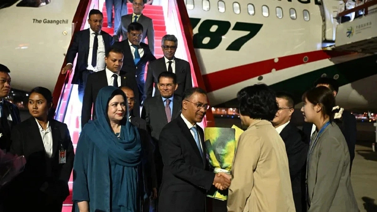 PM Tarique Rahman lands in China