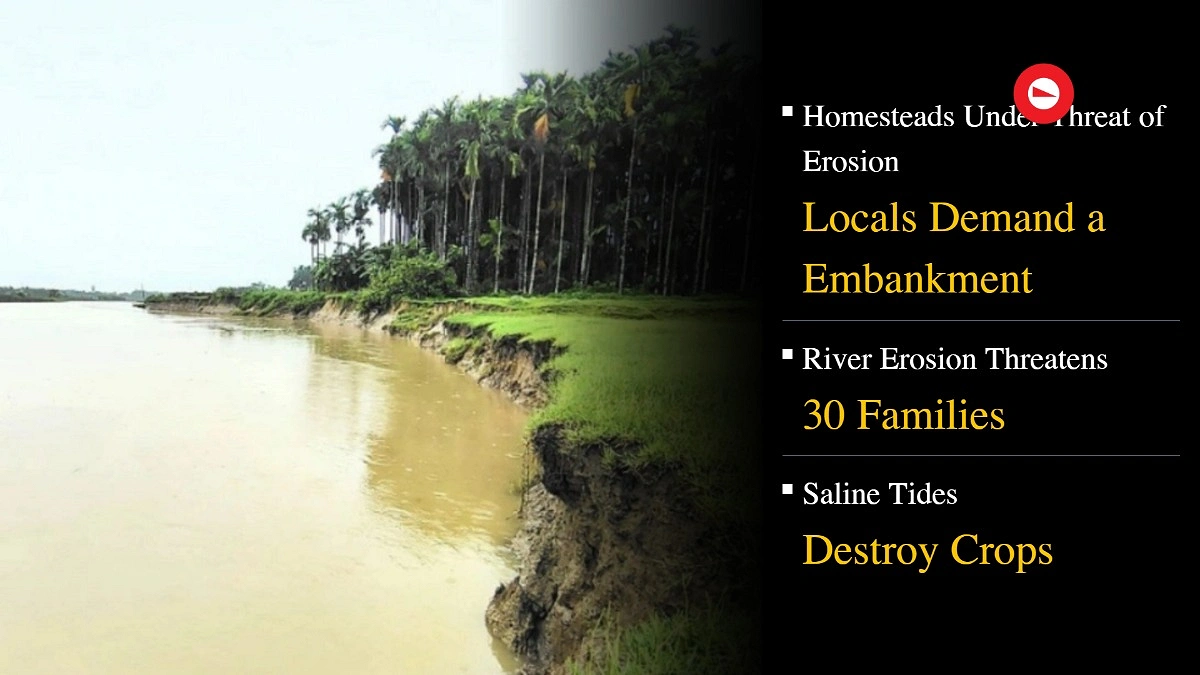 Lack of Embankment Accelerates Erosion Along Reju Khal