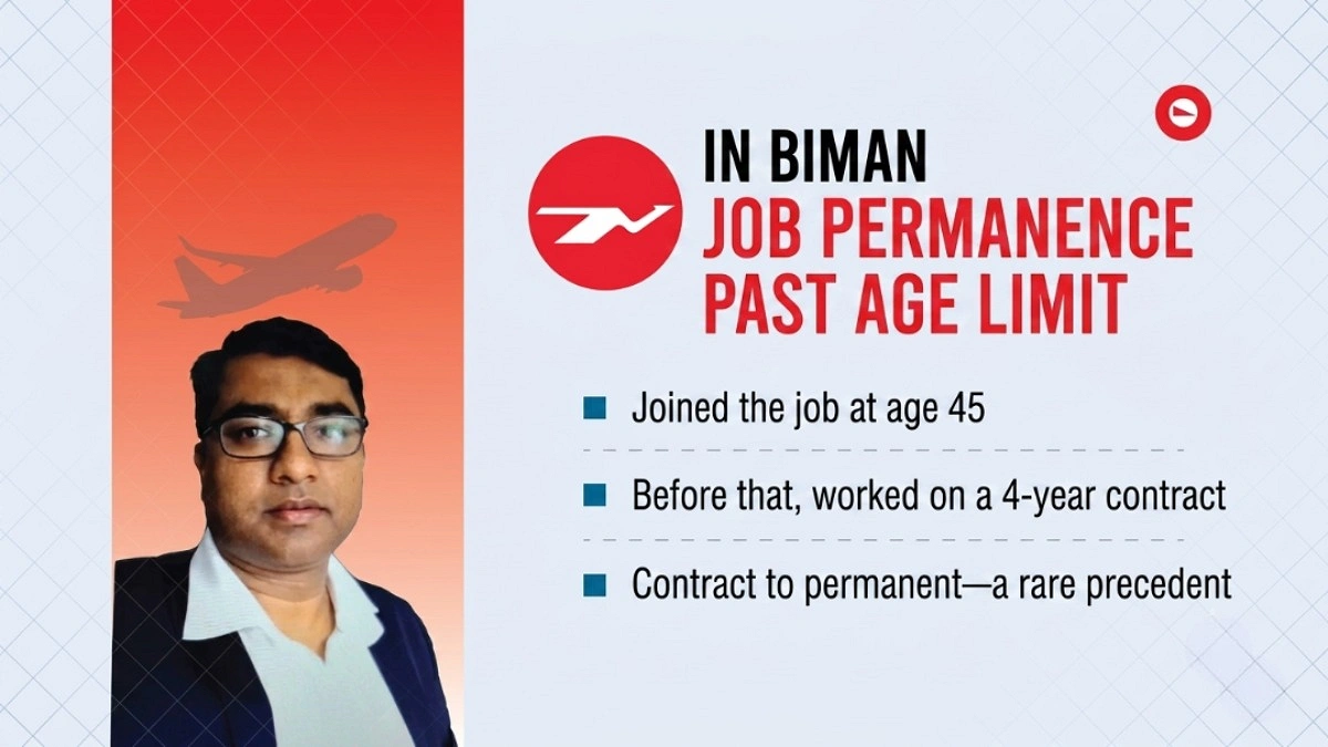 Hired on Contract at 41, Made Permanent at 45