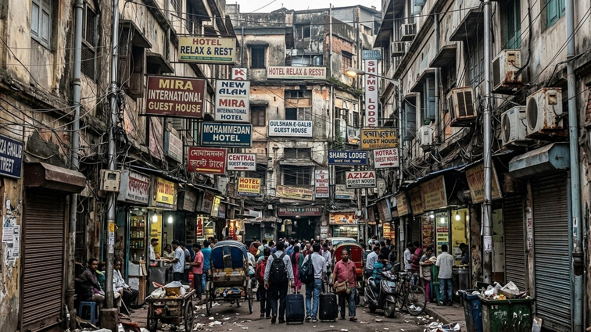 Cramped hotel, narrow stairs, death by suffocation in smoke