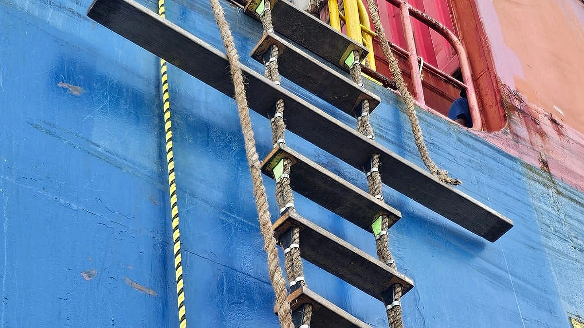 Pilot injured as rope snaps, foreign ship detained