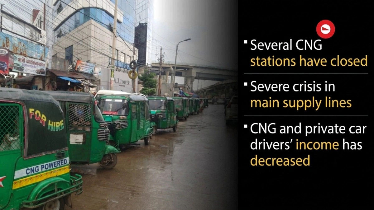 Long lines at CNG stations in capital, drivers struggle without gas