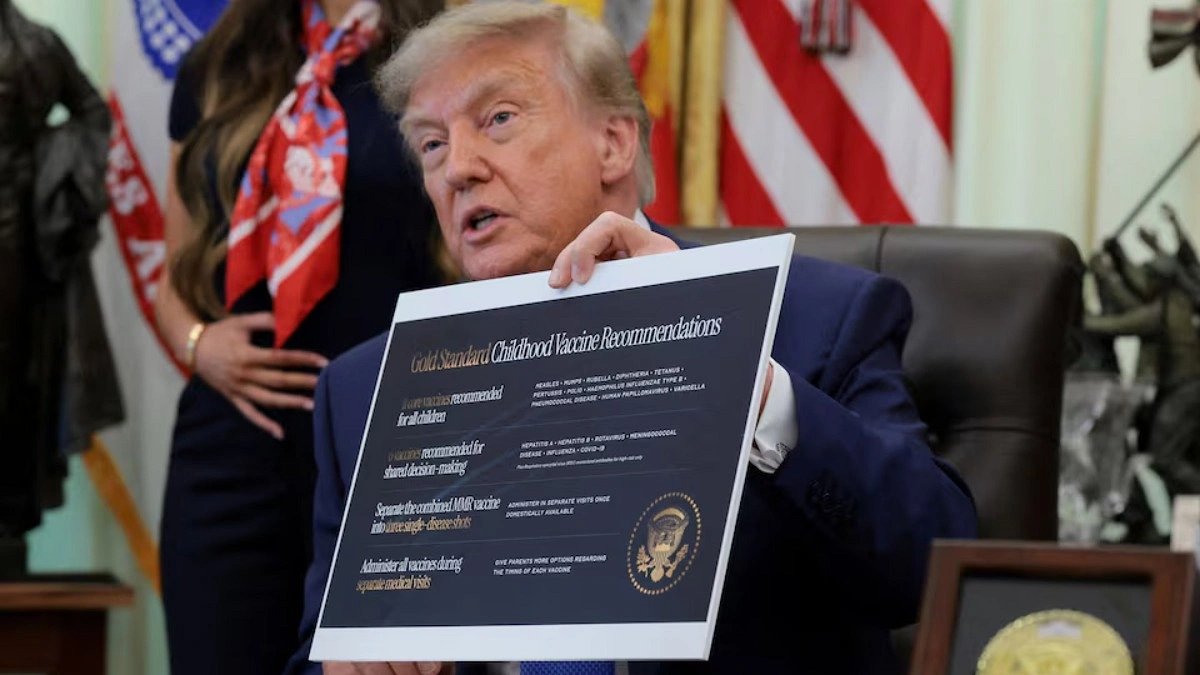 Trump orders sharp cut to childhood vaccine schedule