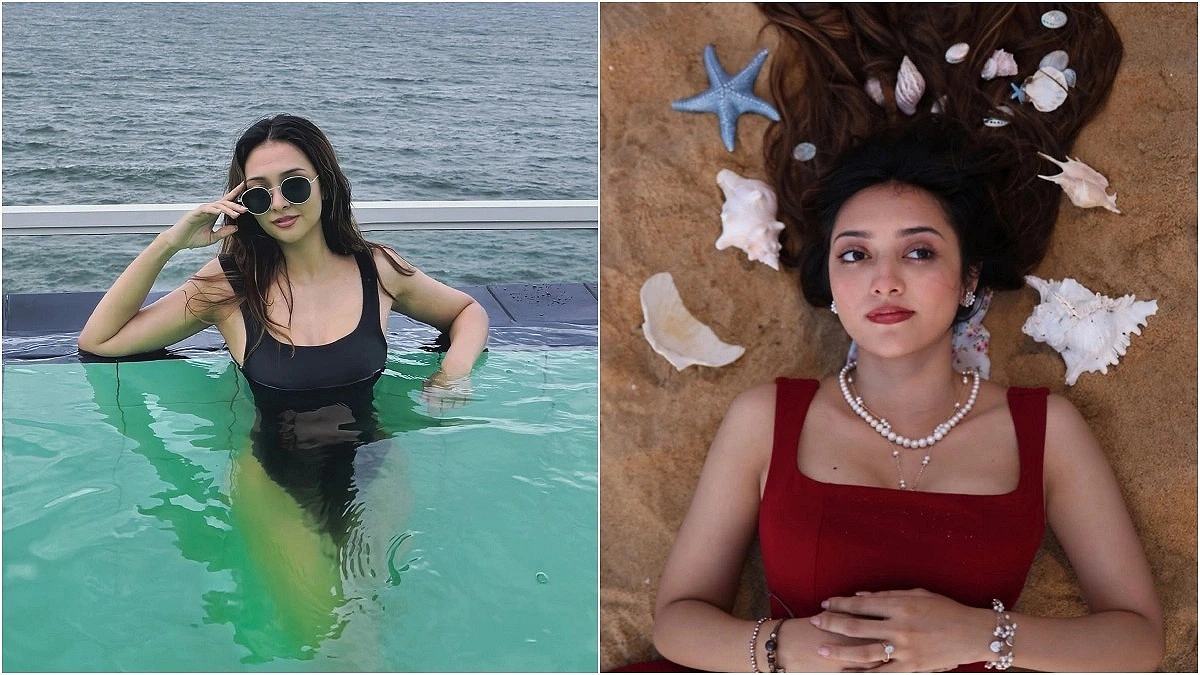 Parsha draws attention in swimsuit
