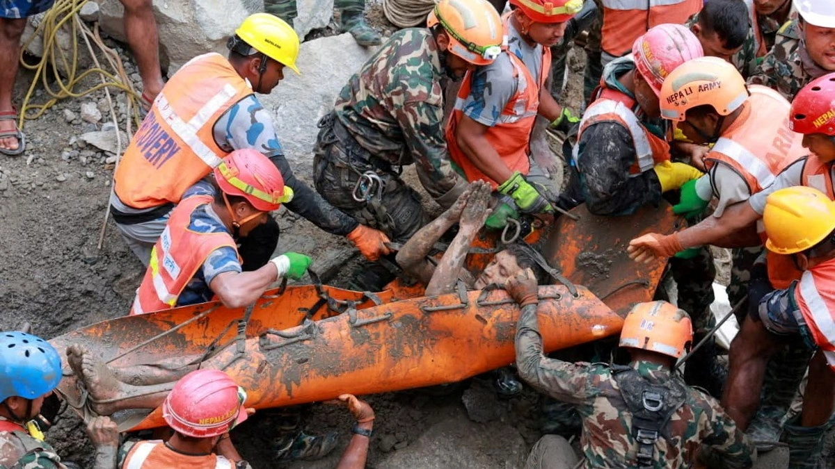 Two survive 9 days trapped in Nepal flood tunnel
