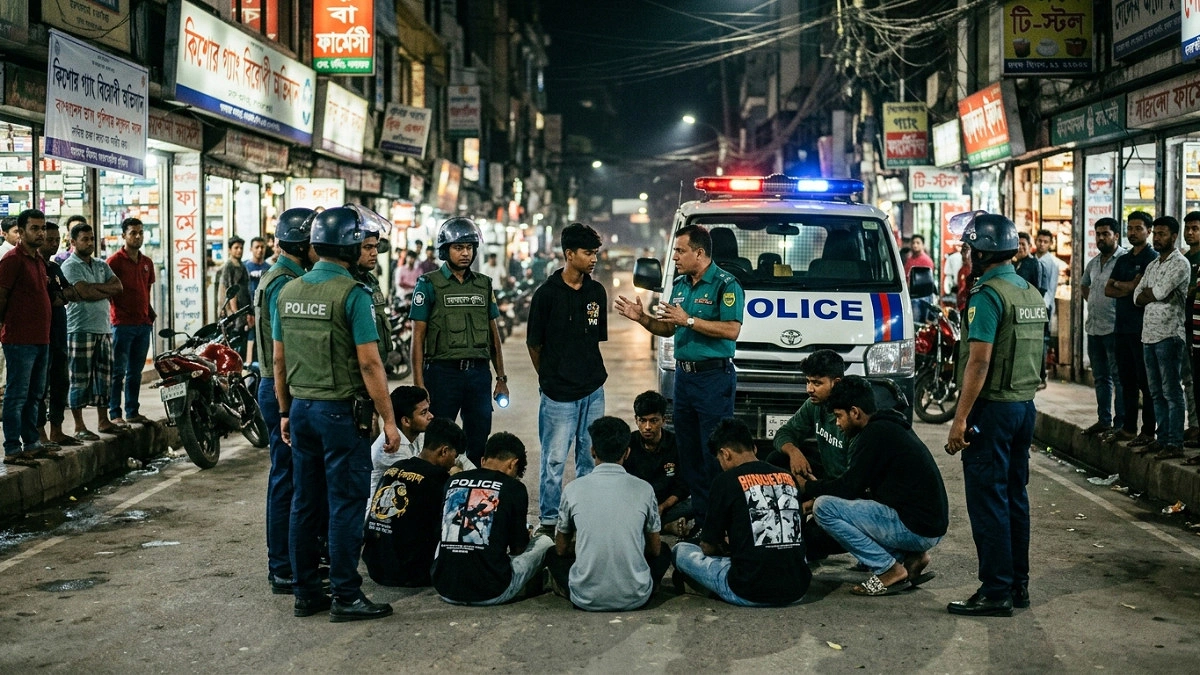 Simultaneous anti-teen gang drives across 18 police stations in Cumilla, 379 detained