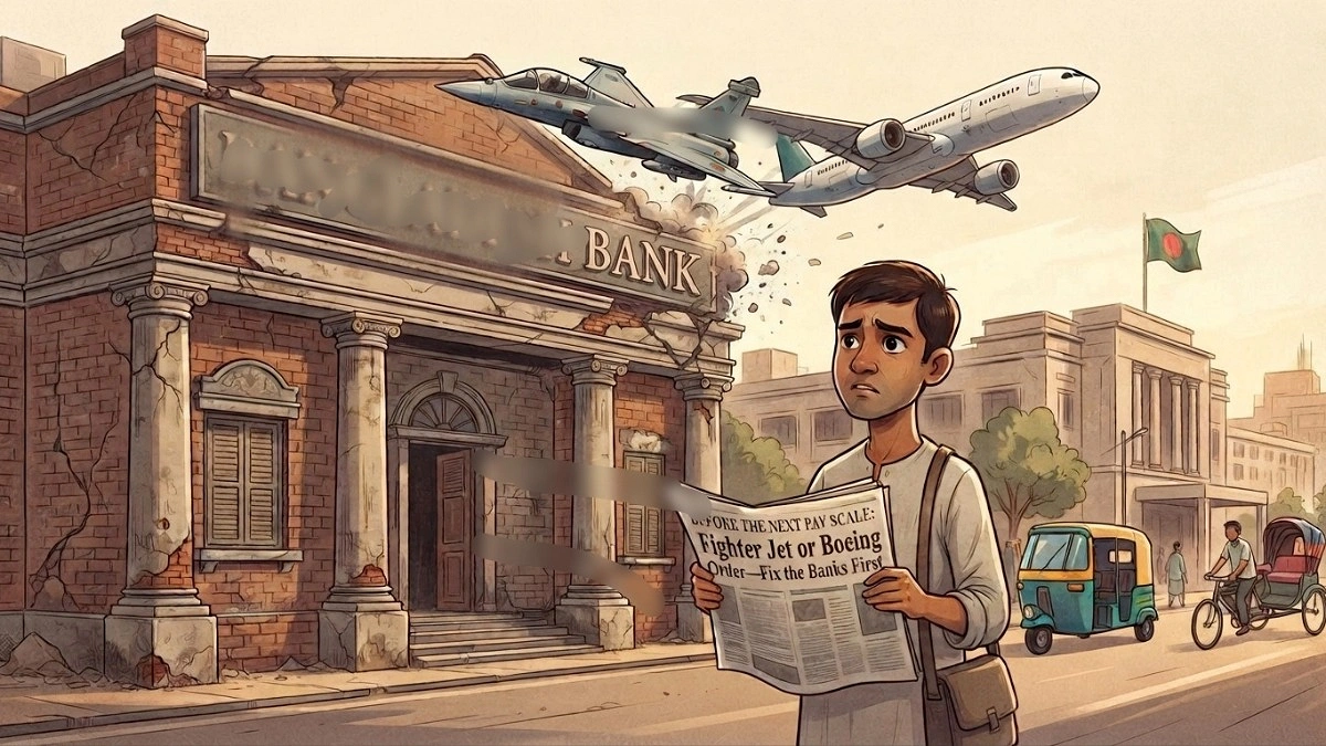 Before pay scale, fighter jet or boeing—fix the banks first