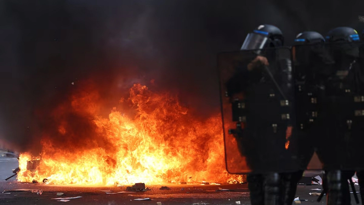 France deploys tear gas as school protests turn violent