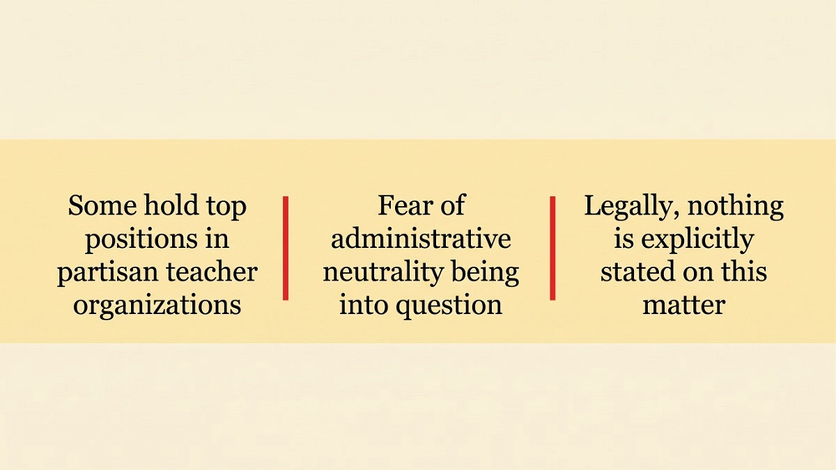 Vice chancellors retain party positions in political committees and teachers’ organizations