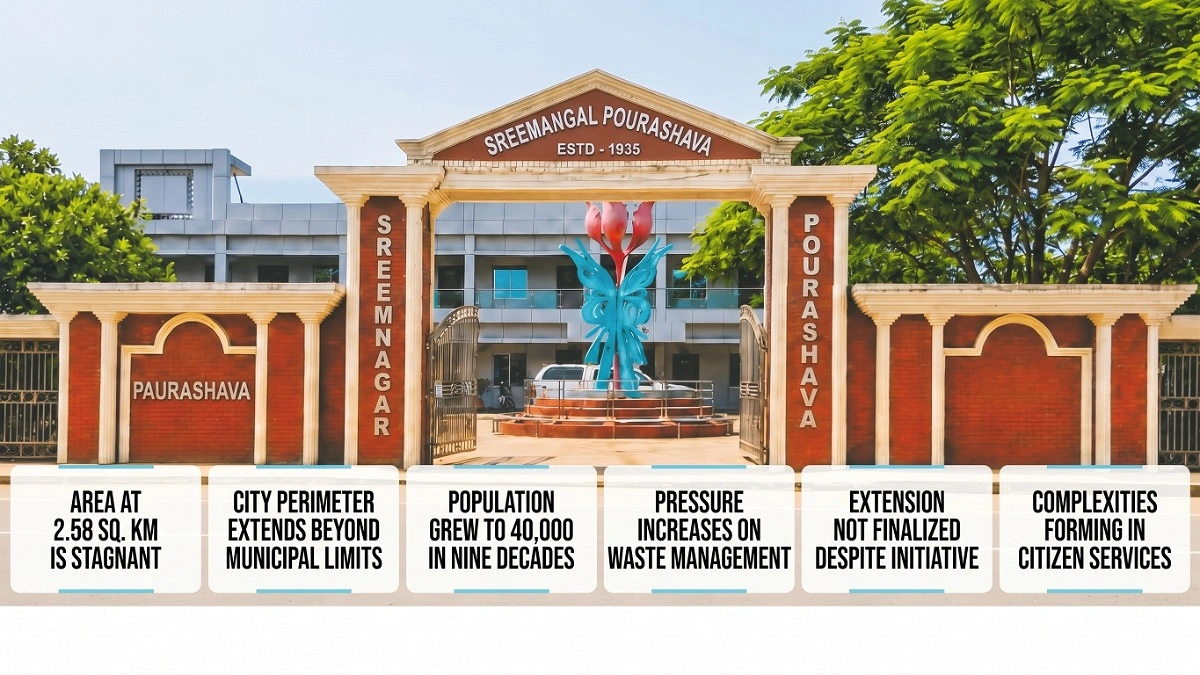 City expands but municipality boundaries remain unchanged