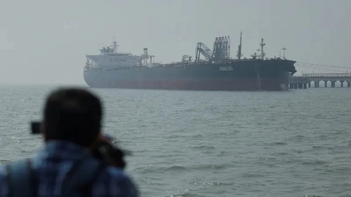 Oil tanker explodes after striking naval mine in Strait of Hormuz