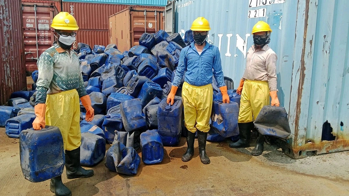 23-year-old chemicals being removed from Chattogram port